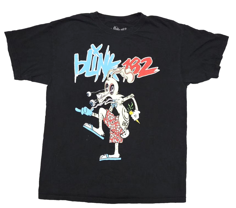 Blink 182 Enema Of the State Tour 2019 T-Shirt Black Size Large